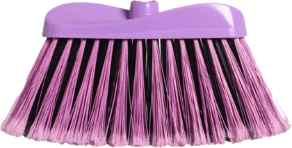 Vassoura Prime Twist cerdas rosa e pretas
